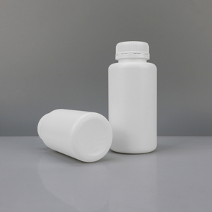 ขวดพลาสติก HDPE สีขาวขนาด 150 มล. 250 มล. 310 มล. สำหรับบรรจุยา ผลิตภัณฑ์เพื่อสุขภาพ และบรรจุยาเม็ด - Product Image 1