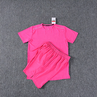 Ensemble de survêtement sportif pour homme en polyester respirant et à séchage rapide, 2 pièces, short et veste, coupe-vent de haute qualité, personnalisé pour l'été