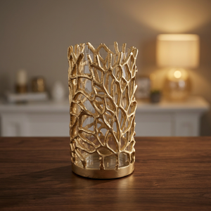 Portavelas de latón de lujo de latón AK, ramas naturales para OCASIÓN DE BODA, Diwali de Navidad - Product Image 2