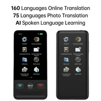 Dispositif de traduction vocale multilingue, appareil photo de traduction hors ligne WiFi, 160 langues, portable, conversation bidirectionnelle instantanée