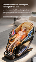 Sillón de Masaje Corporal Completo 6D con Certificación CE ODM, Gravedad Cero, Control por Voz, Bluetooth, Calefacción, Monitoreo de Salud, Reclinable Eléctrico