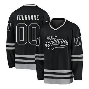 Groothandel Rode Ijshockey Kleding Custom Polyester Sublimatie Ontwerp Ijshockey Jersey