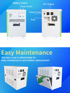 Station d'alimentation portable adaptée, charge AC 2000W, système d'énergie solaire personnalisé, station d'alimentation 1500W - Product Image 3