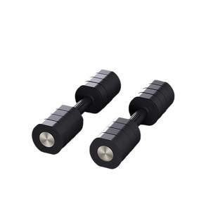 Haltères réglables de qualité supérieure 3 kg (paire) pour la remise en forme à domicile, unisexe, en ABS, plaques à changement rapide RQDB01 - Product Image 1