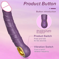 Dildo-Vibrator für Frauen G-Punkt Vagina-Vibrator Klitoris-Nippel-Stimulator Weiblicher Masturbator Realistischer Penis Sexspielzeug für Frauen