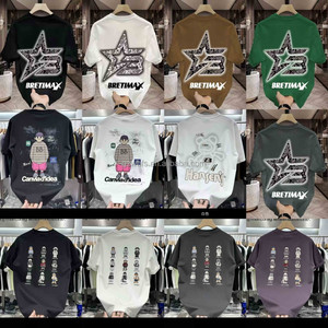 2025夏季潮流男士高档短袖t恤100% 纯棉人物图案大牌批发 - Product Image 2