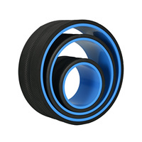 Ensemble écologique de 3 ou 4 pièces de rouleau en mousse Roue de yoga Roue Chirp pour le soulagement des maux de dos