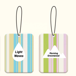 Papier carré coloré suspendu voiture désodorisant <span class=keywords><strong>Cellulose</strong></span> coton carte écologique personnaliser - Product Image 1