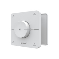 Noir blanc K0S 4 zones individuelles 2.4G RF CCT panneau mural rotatif télécommande contrôle facile luminosité température de couleur éclairage Led