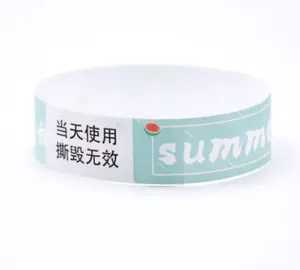 Cheap Good Price Custom 1000 PCS Waterproof Color Paper Wristband Blank Hot Sale Hand Band Bracelet For Party