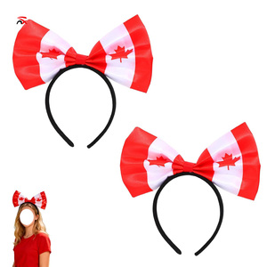 Benvenuti 2026: Fascia per capelli da donna con fiocco, bandiera nazionale USA Messico Canada, per tifosi di calcio, eventi sportivi, <span class=keywords><strong>regalo</strong></span> - Product Image 3