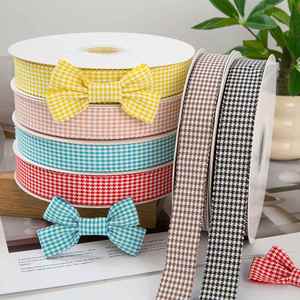 Ruban à pois rétro de haute qualité de 2,5 cm pour la garniture de vêtements, 100 yards/rouleau - Product Image 1