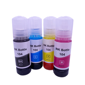 70ML Bouteille <span class=keywords><strong>104</strong></span> Recharge Pigment Kits d'encre pour <span class=keywords><strong>Epson</strong></span> ET1810 ET2710 ET2711 ET2712 ET2714 ET2715 ET2720 ET2721 Encre d'imprimante à jet d'encre - Product Image 2