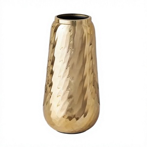 Vase à fleurs moderne en aluminium écologique pour table, espaces familiaux, festivals, rassemblements, offrant une esthétique équilibrée pour la maison - Product Image 1