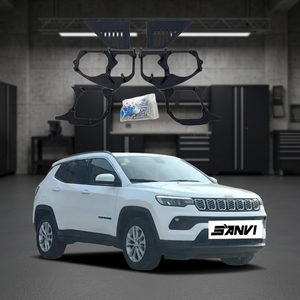 Soporte Adaptador de Marco para Faros LED Sanvi (Acero) para Compass 2021, Posición Delantera, con 1 Año de Garantía - Product Image 3