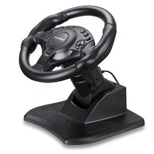 Volant de jeu vidéo C-STAR avec angle d'inclinaison réglable et position de jeu pour P4/PS-3/<span class=keywords><strong>PC</strong></span> - Product Image 2