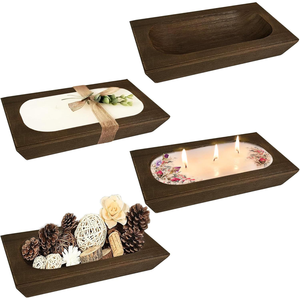 Popolari <span class=keywords><strong>Ciotole</strong></span> in <span class=keywords><strong>Legno</strong></span> per Candele Decorative per la Casa - Product Image 6