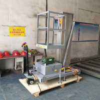 Eterlift 120kg-200kg Tragfähiger Aluminium-Einmastlift, 4m-16m Vertikale Hubhöhe Kompakter Mobiler Hydraulischer Personenlift