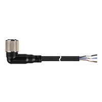 Câble Connecteur M17 CID13P Prise-Prise ABS IP67 2m 5m 10m 30VDC 1.0A pour l'Automatisation Industrielle