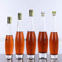 ONO 175ml 375ml 500ml boule de Bowling en forme de boule de Bowling bouteille de vin classique clair Whisky Vodka tequila avec couvercle d'étanchéité