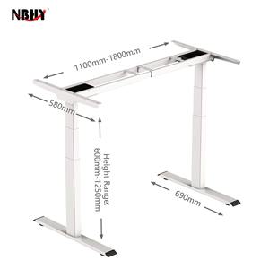 Ordinateur intelligent moderne à double moteur réglable en hauteur bureau debout ODM/OEM sortie d'usine bureau convertible assis debout - Product Image 3