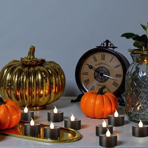 12-Pack hẹn giờ <span class=keywords><strong>LED</strong></span> sạc tealight nến đèn độ bền lâu nhựa giáng sinh Đảng bầu không khí ánh sáng <span class=keywords><strong>LED</strong></span> nến ánh sáng - Product Image 2