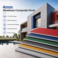 Panneau mural sandwich Alu Bond, panneau composite en aluminium ACM, ignifuge, léger, pour mur-rideau extérieur, plafond