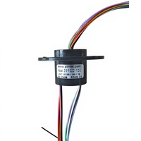 SR012B SR022 Mini Capsule Slip Ring Flange Rotary Electrical Joint untuk Truk Derek LWG610 Kabel Sensor Sudut Panjang Gulungan Kabel