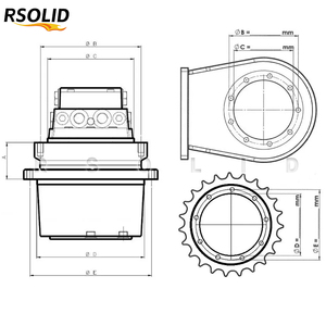 Motor de Traslación Final Rsoliddiesel K1010210B para Excavadoras Hidráulicas 35Z, DX35, DX35Z, DX35Z-5, 35 - Piezas K1010210A, K9003720 - Product Image 4