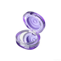 Pot cosmétique en plastique à double face avec couvercle rabattable pour crème, masque pour les lèvres, rouge à lèvres, baume, parfum, baume pour les yeux, fard à paupières