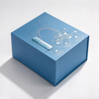 Boîte cadeau pliable personnalisée en carton rigide avec couvercle magnétique, papier artistique, impression 4 couleurs pour appareils domotiques