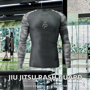 เสื้อแรชการ์ด PASAKYA UPF50 โพลีเอสเตอร์ผสมสแปนเด็กซ์ เป็นมิตรกับสิ่งแวดล้อม 220 กรัม แห้งเร็ว ระบายอากาศดี สำหรับกีฬา ยิวยิตสู MMA สีตามสั่ง แขนยาว ใส่ได้ทั้งชายและหญิง - Product Image 2