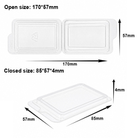 Boîte blister transparente en PET pour emballage protecteur de patchs anti-acné, pour l'esthétique médicale, étui robuste pour outils cosmétiques, plateau jetable de haute qualité