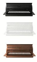 Grille de ventilation murale réglable en acier avec interrupteurs, couleur et dimensions personnalisables