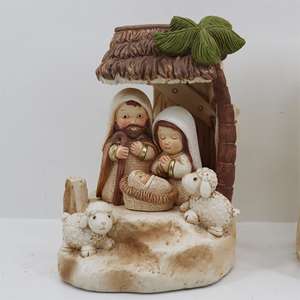 Estatua de Jesús Niño, Recuerdo Religioso Cristiano Hecho a Mano en Resina, Miniatura Navideña, Figuritas, Europa, 45-80 Días - Product Image 5