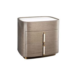 New in MOQ2 Custom Cheap Luxury Slim <strong>Sidetables</strong> Sitting Room Grey Small Marble Side Tables Sets with <strong>Drawers</strong> - Product Image 1