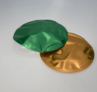 Sacs en Mylar en forme de cercle d'hologramme 3.5g sacs d'emballage à fermeture éclair en cercle imprimés personnalisés sacs ronds holographiques