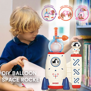 Jouets créatifs d'arts et d'artisanat, fusée spatiale, gonfleur de ballons magiques pour enfants, cadeau d'anniversaire avec accessoires de ballons - Product Image 3