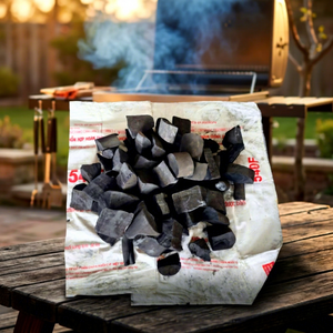 Khaya Hard Wood Black Lump Charcoal with 3.5 Hour Burn and 7000-8000 Kcal/kg for Grill Shop Supply - Product Image 1