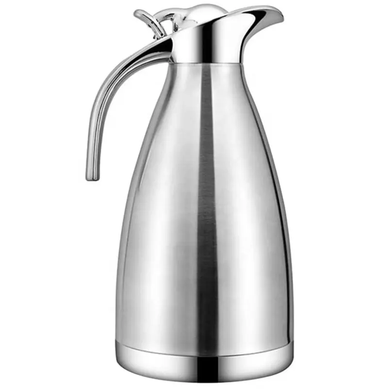 1.5/2L Koffie Thee Bevearage Karaf Warmte Pot Roestvrij Stalen Dubbele Wand Vacuüm Geïsoleerde Pot Thermo Jug Hot Water fles Pitcher