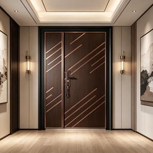 Puertas de Seguridad de Aluminio de Alta Calidad, Puerta de Entrada Resistente a Huracanes con Personalización Completa - Product Image 2