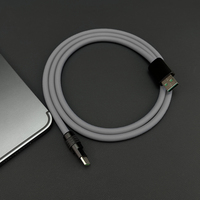 Cable de Carga Rápida USB C Chubby 2.0 de 120W, Cable USB C de Silicona Suave y Duradero, Cable de Carga Extra Grueso Compatible con iPhone 17 15