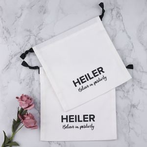 Sac de voyage en toile de coton blanc de haute qualité en gros, sac cadeau personnalisé avec cordon de serrage - Product Image 2