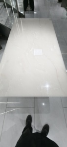 Dalle de marbre onyx blanc naturel poli, imperméable, écologique, épaisseur personnalisable, plan de travail, dessus de table de salle à manger d'hôtel - Product Image 6