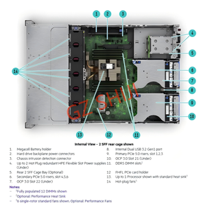 Servidor en Rack DL345 Gen11 1U AMD EPY Serie 7003, 16x DDR4 DIMMs, <span class=keywords><strong>10x</strong></span> Bahías de 2.<span class=keywords><strong>5</strong></span>" Intercambiables en Caliente, PCIe 4.0, Garantía de 3 Años, 153.6TB en Stock - Product Image 5