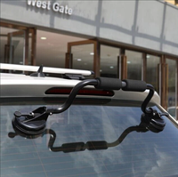 Rouleau de kayak en aluminium Ican R02 et système d'assistance au chargement pour le transport sur le toit d'un SUV avec ventouses