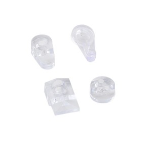 Clips de fixation pour miroir en verre, rectangulaires, sans cadre, en plastique, pour fixation murale dans la salle de bain, avec vis A B C D E 4x16 - Product Image 5