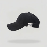Casquette de baseball vintage streetwear réglable à 6 panneaux en coton lavé avec étiquette tissée personnalisée OEM ODM – Vente en gros usine
