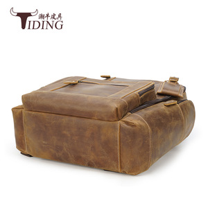 Tiding Genuine Leather <b>Backpack</b> 20-35L Breathable Men's Travel Outdoor <b>Backpack</b> - Product Image 4
