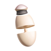 Bouteille de fond de teint liquide vide de 30ml avec brosse Conteneur de crème solaire en plastique PE de 50ml et 60ml Bouteille de lotion à presser